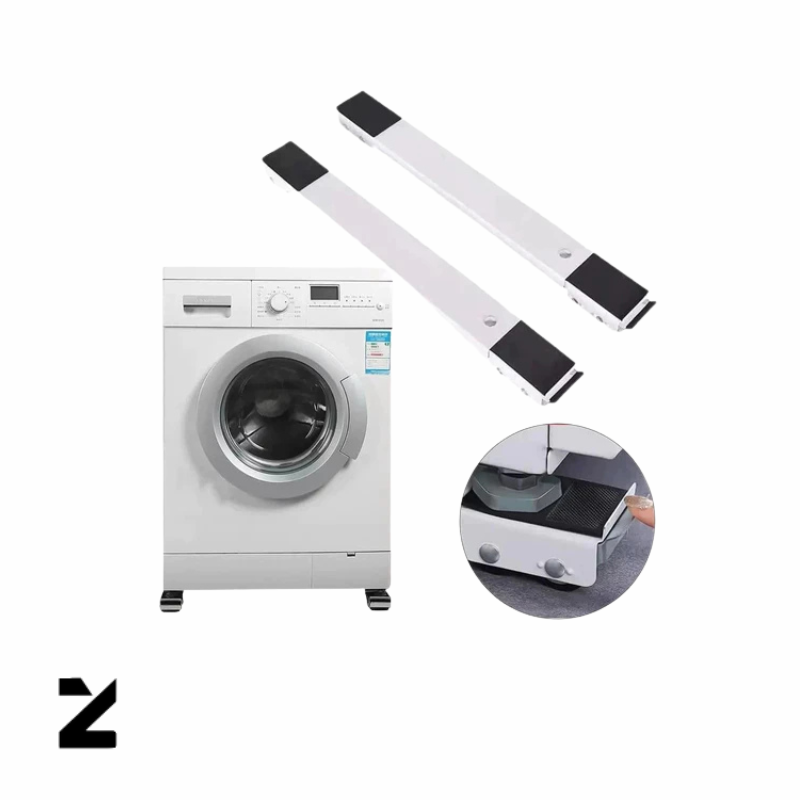 Suporte com Rodinhas Ajustável – Base para Geladeira, Fogão e Máquina de Lavar