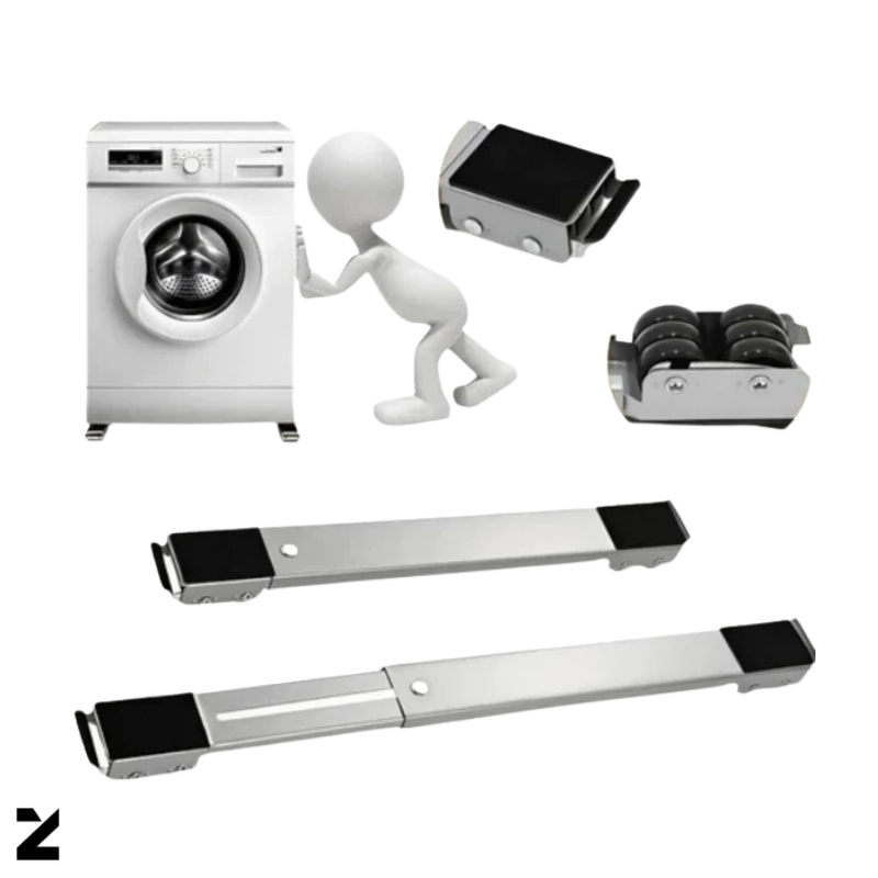 Suporte Base Móvel para Moveis Pesados em Aço Inoxidável