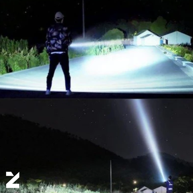 Super Lanterna Tática Zoom - A Mais Poderosa do Mundo
