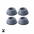 Kit com 4 Pés Anti Vibração Para Máquina de Lavar
