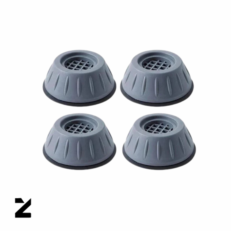 Kit com 4 Pés Anti Vibração Para Máquina de Lavar