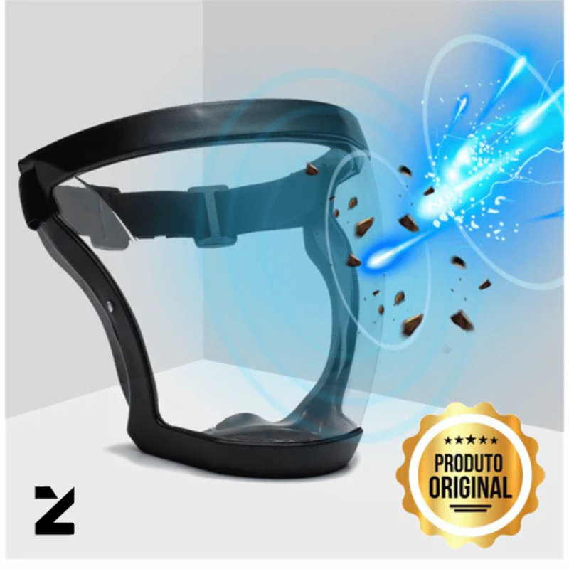 Máscara de Proteção Indestrutível Anti Embaçante Face Shield